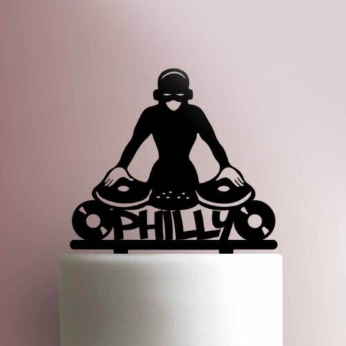 Custom DJ Girl 225-859 Cake Topper