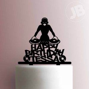 Custom DJ Happy Birthday Girl 225-862 Cake Topper