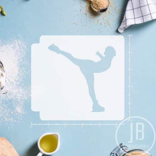 Figure Skater 783-B783 Stencil Silhouette