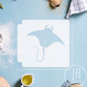 Fish - Manta Ray 783-B900 Stencil Silhouette