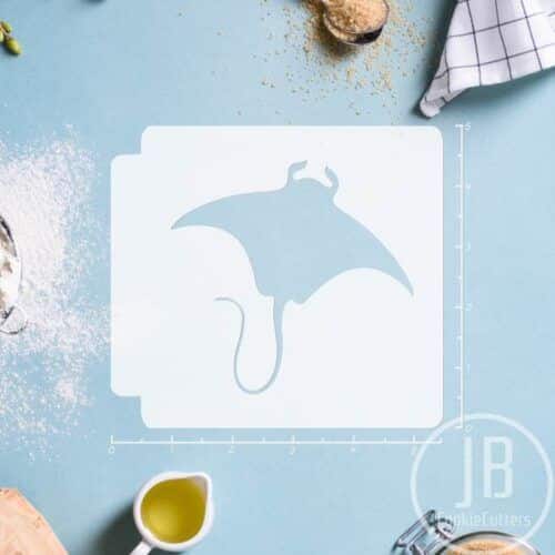 Fish - Manta Ray 783-B900 Stencil Silhouette