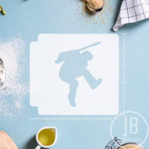 Guitarist 783-B769 Stencil Silhouette