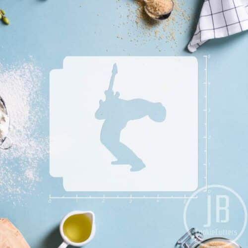 Guitarist 783-B770 Stencil Silhouette