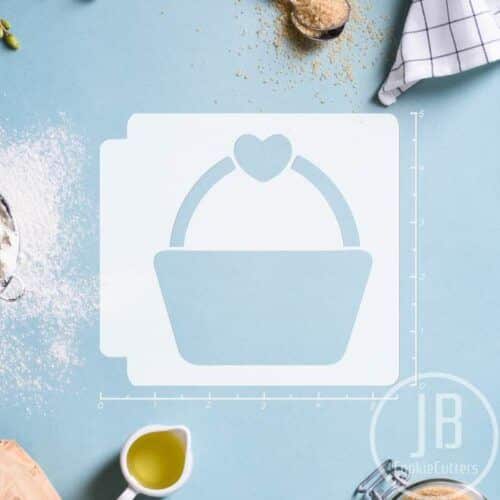 Heart Basket 783-B763 Stencil