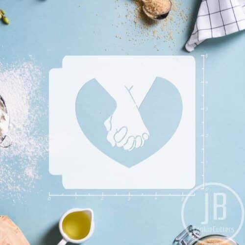 Heart Hands 783-B438 Stencil