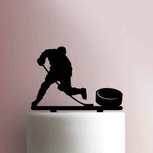 Hockey Player with Puck 225-857 Cake Topper