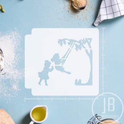 Kids on Swing 783-B521 Stencil