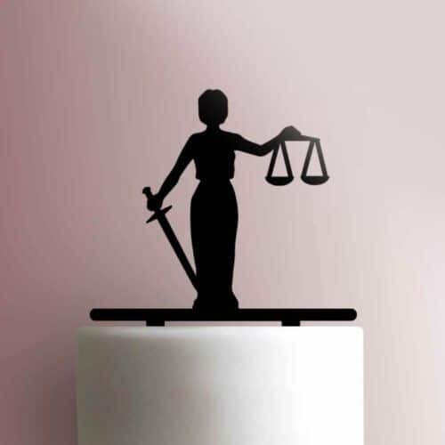 Libra Zodiac Balanced Scales Sign 225-809 Cake Topper