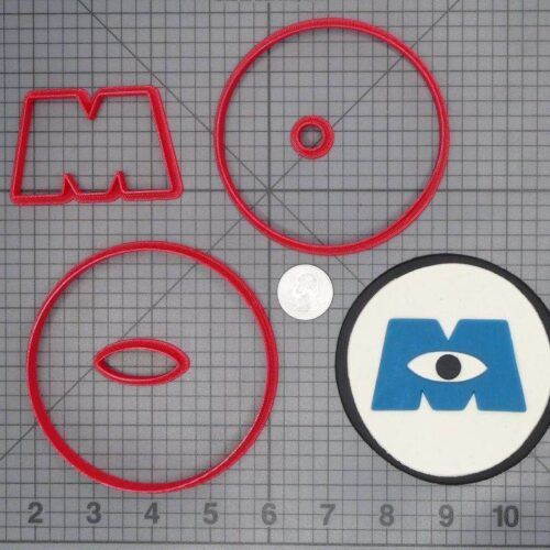Monsters Inc Logo 266-C840 Cookie Cutter Set