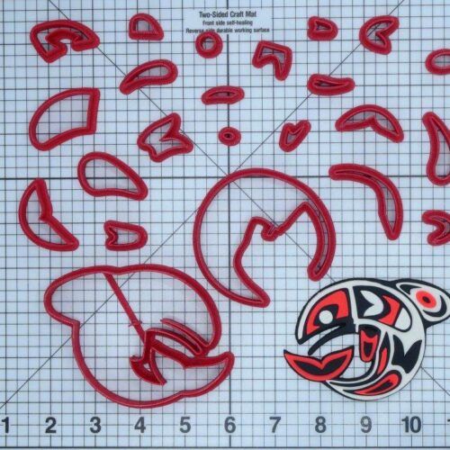 PNW Native Art Inspired Fish 266-C552 Cookie Cutter Set