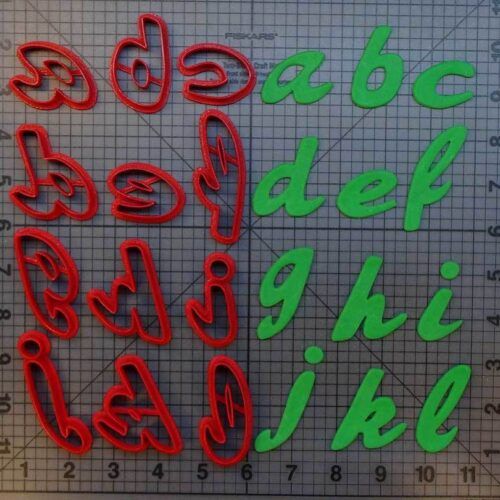 Script Font Lowercase 266-B841 Cookie Cutters (1)