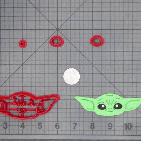 Star Wars The Mandalorian - Baby Yoda Head 266-C853 Cookie Cutter Set