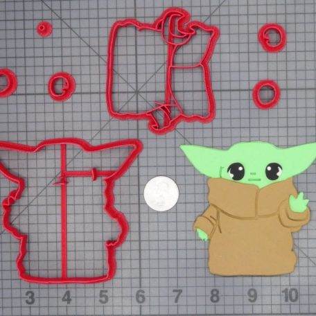 Star Wars The Mandalorian - Baby Yoda Waving Body 266-C855 Cookie Cutter Set