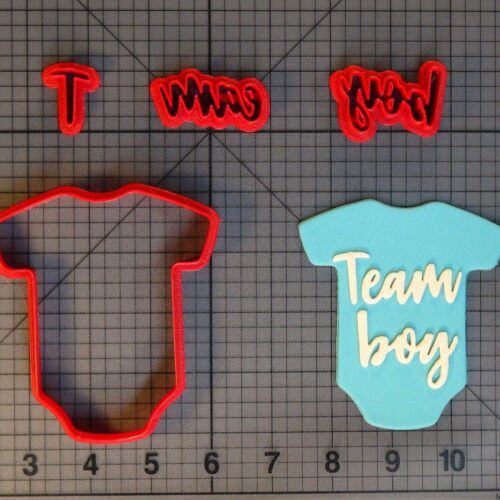 Team Boy Baby Bodysuit 266-C637 Cookie Cutter Set
