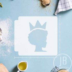 Afro Girl Crown 783-C047 Stencil