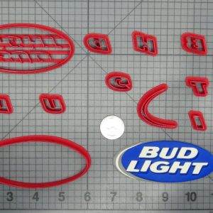 Bud Light Logo 266-D024 Cookie Cutter Set