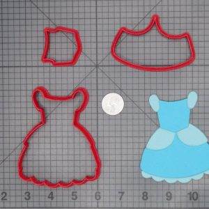 Cinderella Chibi Blue Dress 266-C877 Cookie Cutter Set