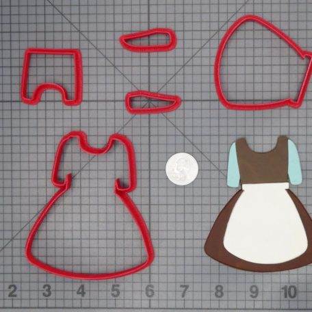 Cinderella Chibi Maid Dress 266-C878 Cookie Cutter Set