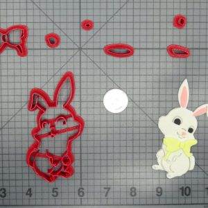 Easter Bunny with Bow 266-D036 Cookie Cutter Set