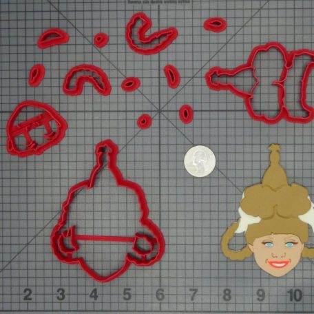 How the Grinch Stole Christmas - Taylor Momsen Cindy Lou Who Head 266-C893 Cookie Cutter Set