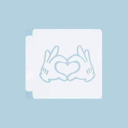 Mickey Glove Hands Heart 783-B855 Stencil