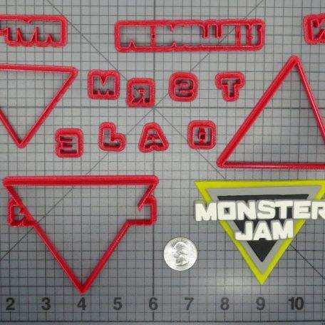 Monster Jam Logo 266-D044 Cookie Cutter Set