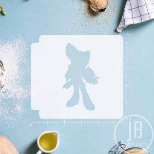 Sonic Rouge the Bat 783-B865 Stencil Silhouette