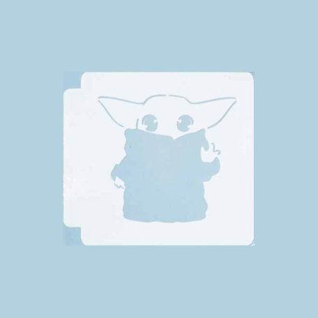 Star Wars - Mandolorian Baby Yoda Waving 783-B939 Stencil