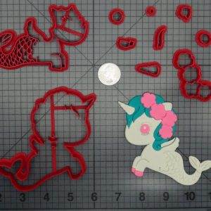 Unicorn Mermaid 266-C990 Cookie Cutter Set