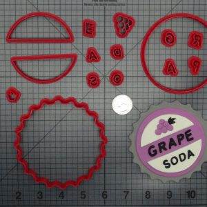 Up - Grape Soda Cap Pin 266-C995 Cookie Cutter Set