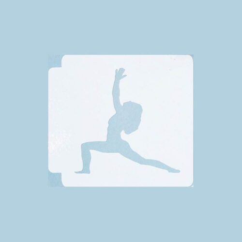 Yoga Pose 783-B532 Stencil Silhouette
