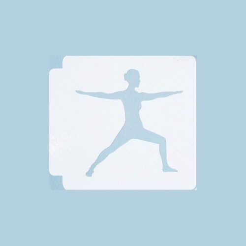 Yoga Pose 783-B533 Stencil Silhouette