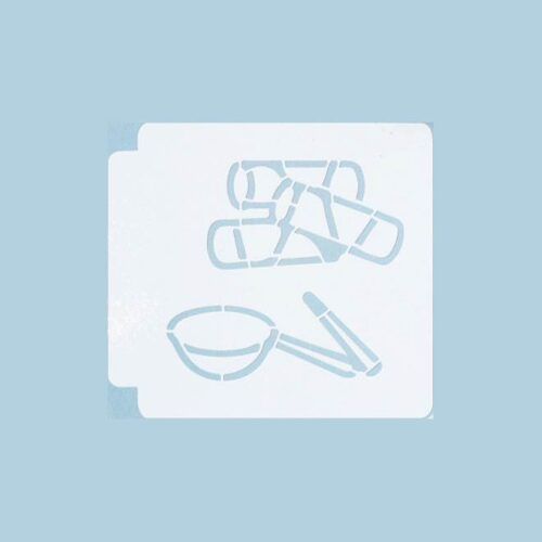 Eggroll with Sauce 783-C085 Stencil