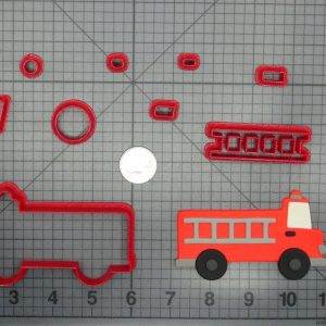 Fire Truck 266-D066 Cookie Cutter Set