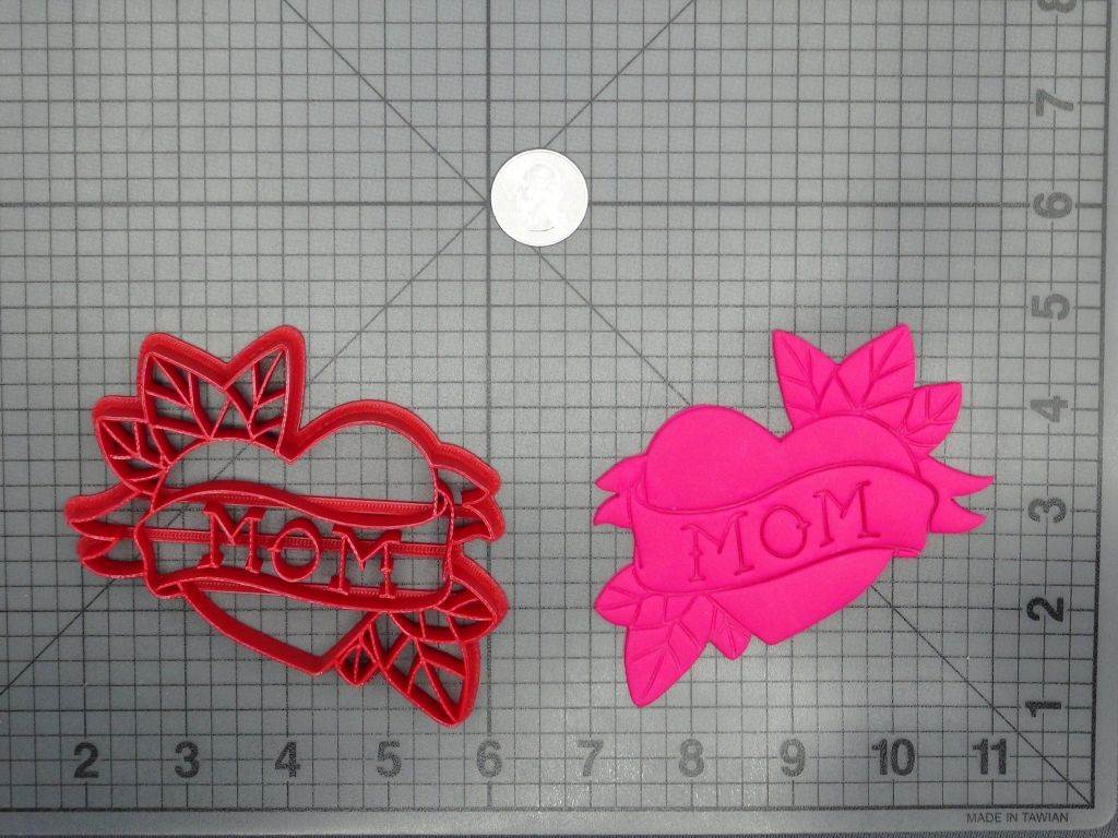 Mom Heart Tattoo Cookie Cutter