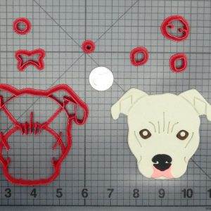 Dog - Pitbull Head 266-D179 Cookie Cutter Set