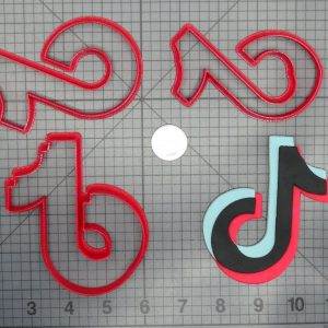 Tik Tok Icon 266-D472 Cookie Cutter Set