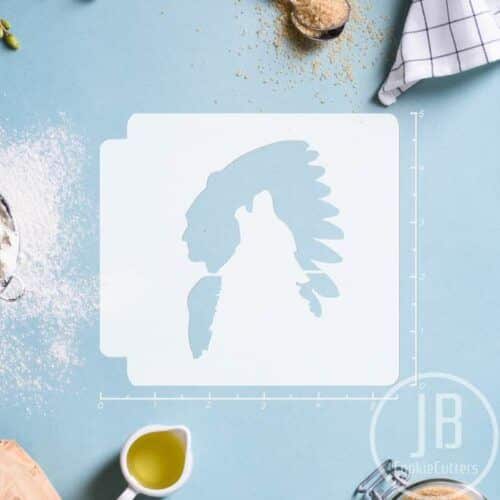 Indian Wolf 783-C094 Stencil