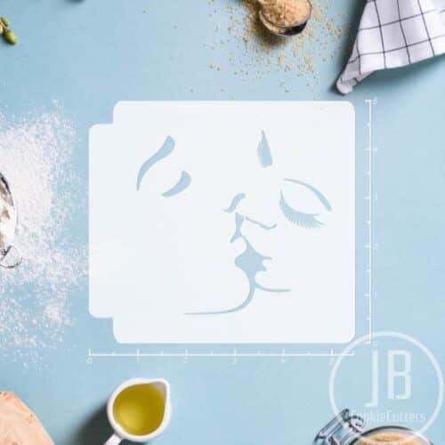 Kissing Face 783-C112 Stencil