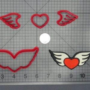 Heart with Wings 266-D324 Cookie Cutter Set