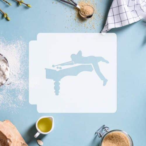 Billiard Player 783-C251 Stencil