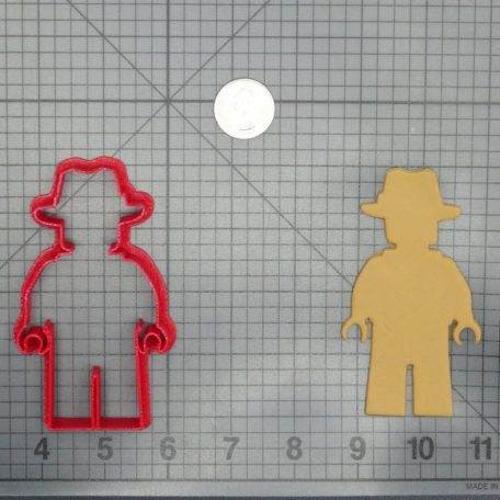 Cowboy Lego Man Body 266-D374 Cookie Cutter Silhouette