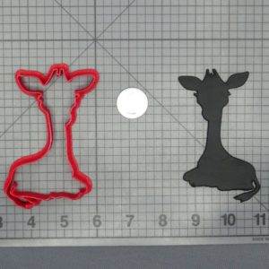 Giraffe Laying Down Body 266-D450 Cookie Cutter Silhouette