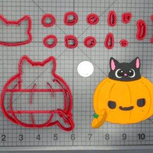 Halloween - Cat in Jack O' Lantern 266-D840 Cookie Cutter Set