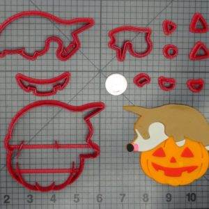 Halloween - Corgi Dog Pumpkin 266-D896 Cookie Cutter Set