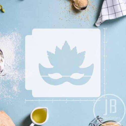 Masquerade Mask 783-C061 Stencil Silhouette
