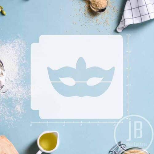Masquerade Mask 783-C062 Stencil Silhouette