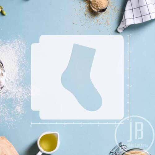 Sock 783-B968 Stencil Silhouette