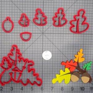 Acorn Fall Leaves 266-E173 Cookie Cutter Set