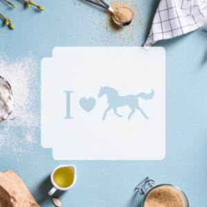 I love Horses 783-C390 Stencil